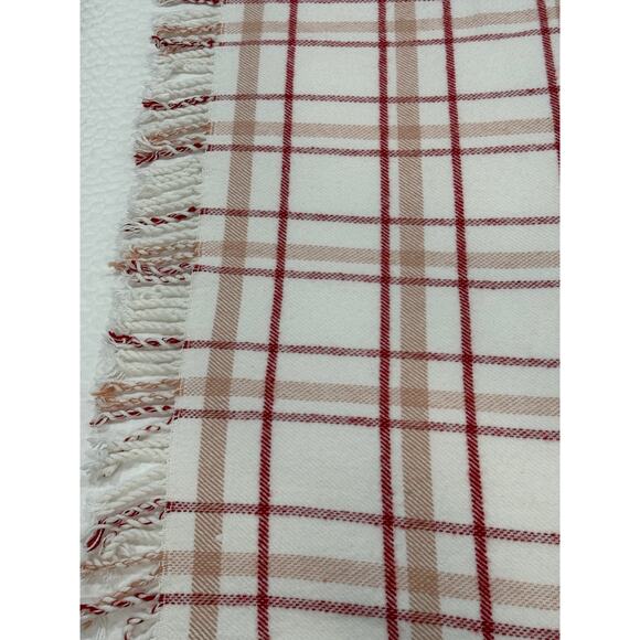 TEXTEIS PENEDO HOME FINE LINNENS THROW BLANKET 70 Woven Throw Blanket Made in Portugal Texteis Penedo Cotton Acrylic 64x54 Fringe